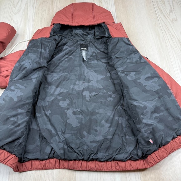 Vuori Womens Red Clay Tahoe Full-Zip Long Sleeve Insulated Hooded Jacket Size XS - Picture 2 of 12